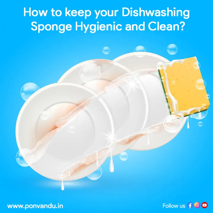 Ponvandu dishwash bar featuring a pack of the product, showcasing its brand logo and the refreshing power of lemons.